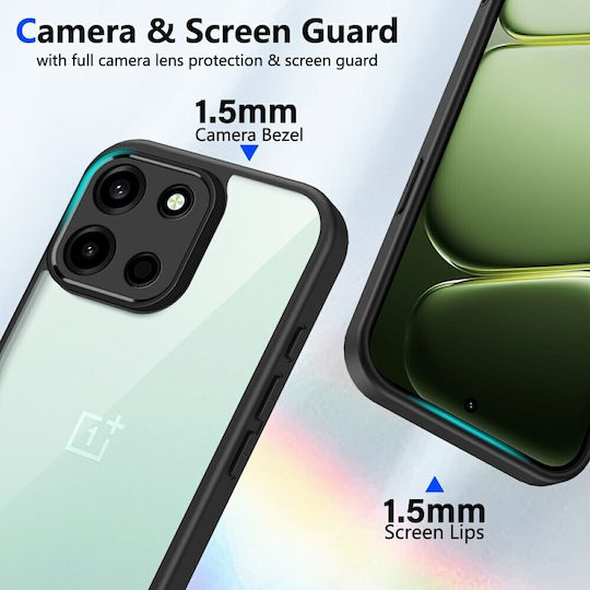 Color Frame Transparent Hard Case Black OnePlus Nord 6 5G