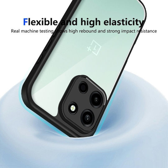 Color Frame Transparent Hard Case Black OnePlus Nord 6 5G