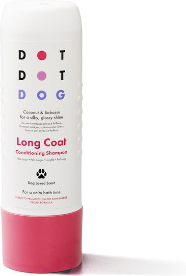 Șampon Balsamic Calmante Pentru Câini Cu Păr Lung Dotdotpet Descurcător Vegan Ingrediente 100% Naturale 280 Ml