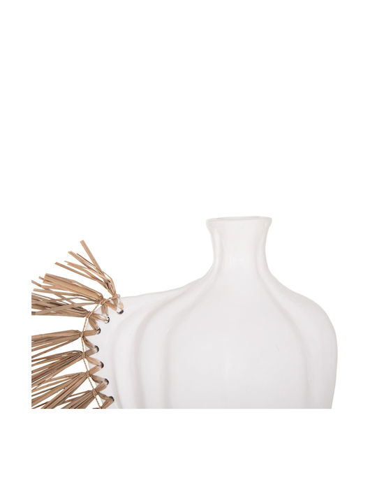 Freebox Decorative Vase Ceramic White 32x15xHeight 33cm