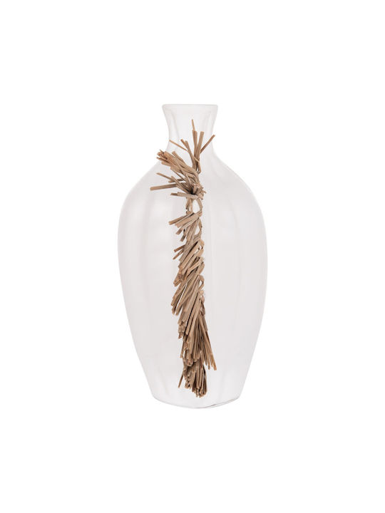 Freebox Decorative Vase Ceramic White 32x15xHeight 33cm