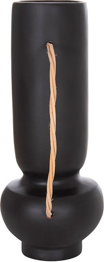 Freebox Decorative Vase Ceramic Orange Diameter 23xHeight 35cm