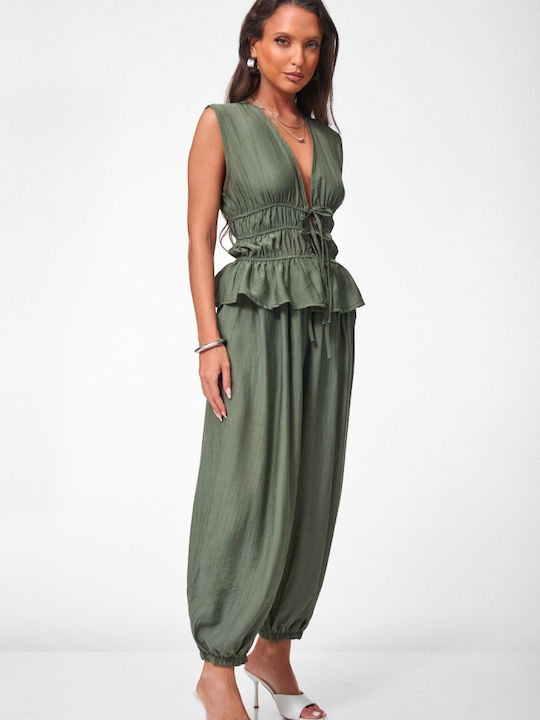 Damen Khaki Set mit Hose