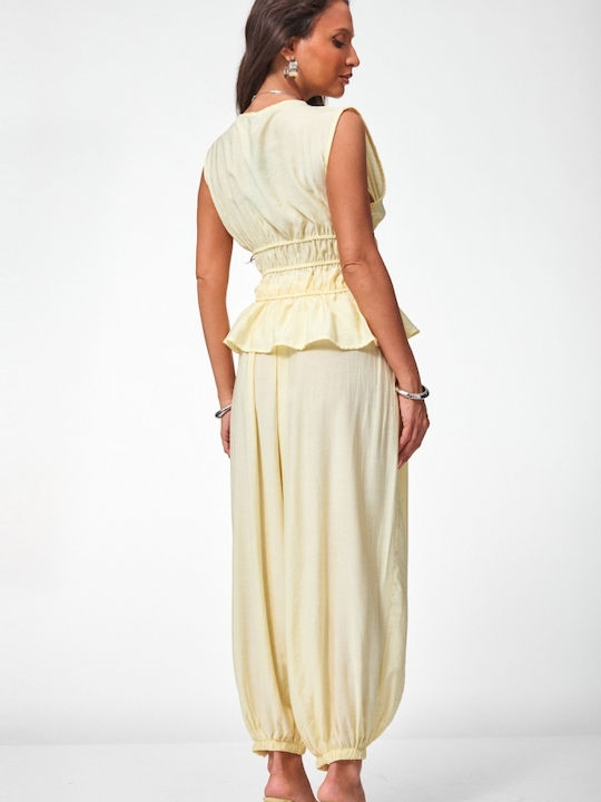 Women's Yellow Set with Trousers