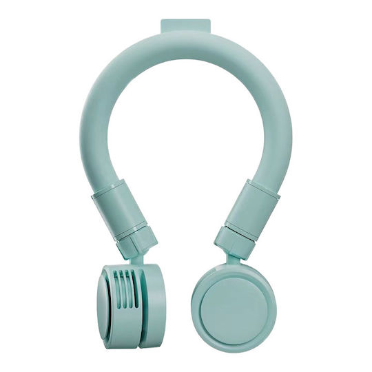 Ventilator Portabil Pentru Gât Design Ergonomic 360° Alimentare USB Sistem Hands-Free Motor Silențios Răcire Personală Utilizare Interior Exterior Gri