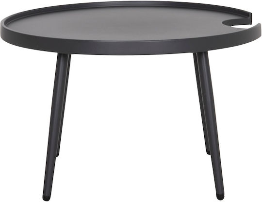 Masă Pentru Spații Exterioare Mici Din Aluminiu Gri 70x70x44cm