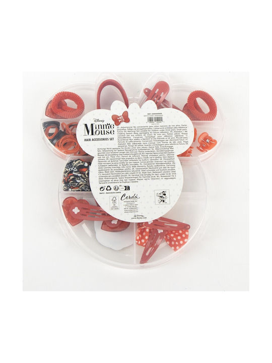 Cerda Set Kids Hair Clips with Hair Clip Rubber Band 40 Pieces