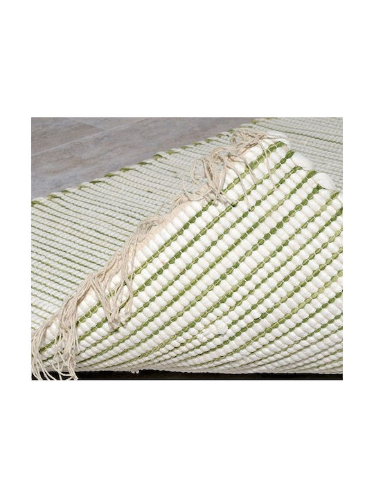 Tzikas Carpets Natura 30160-050 Teppich Außenbereich Rechteckig Baumwolle mit Fransen Light Blue