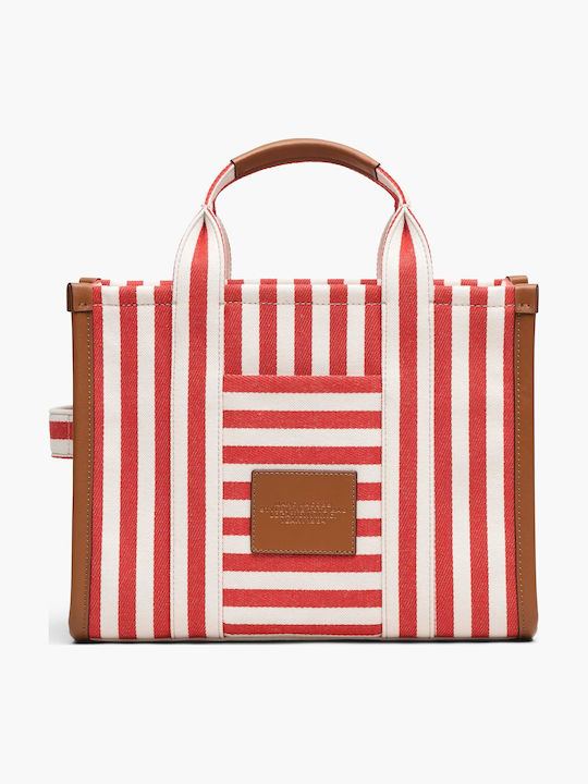 Fabric Women's Tote Handbag Red