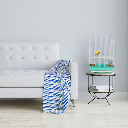 Relaxdays Κλουβί Πτηνών 49.5x32x35εκ. Γαλάζιο