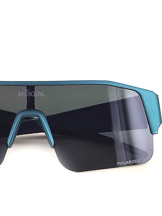 Moken Unisex Sonnenbrillen mit Grünen Rahmen mit Polarisiertem Glas MKNK26 GRÜN-GRAU