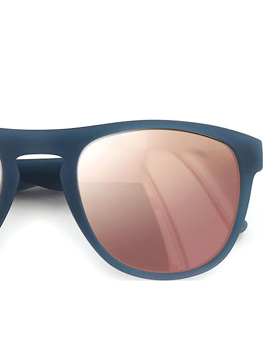 Moken Unisex Sonnenbrillen mit Blauem Rahmen