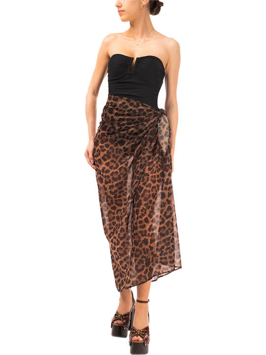Παρεο Leopard Long Sarong Kgl3wcu10 Only One Colour