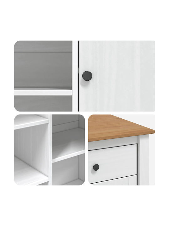 vidaXL Boden-Küchenschrank Weiß 112x77x90cm