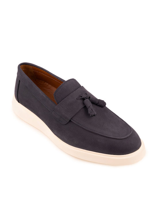 Perlamoda Men's Loafers in Blue Colour