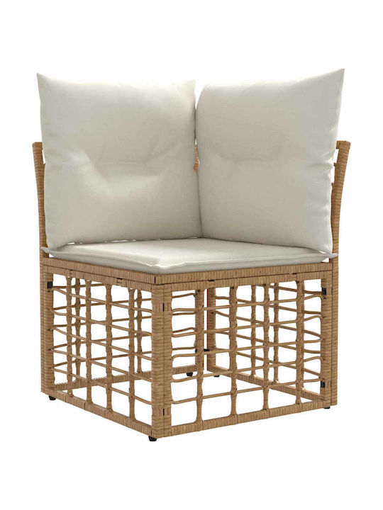 Corner Outdoor Sofa Plastic with Cushions