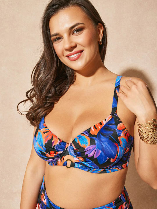 Bikini Σουτιέν Floral Μαύρο