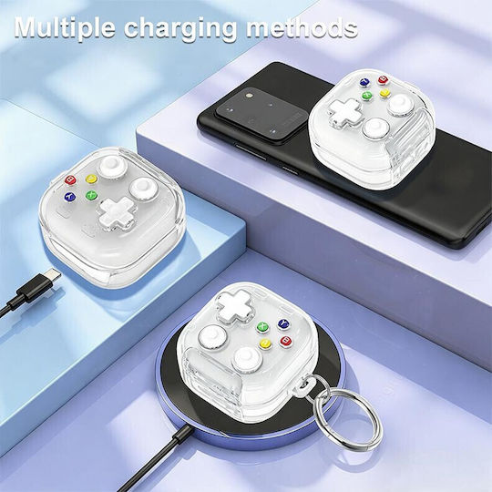 Samsung Galaxy Buds4 Buds4 Pro Xdcase Silicone Case Stand Transparent Black