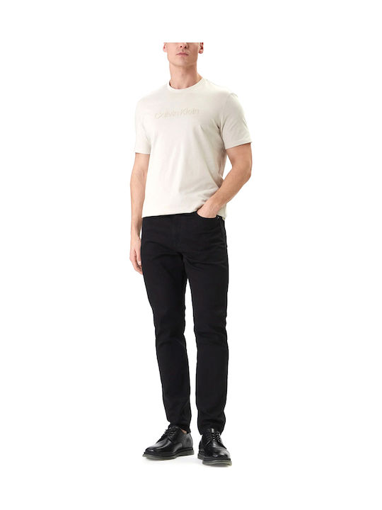 Men's Jeans Pants with Slim Tapered Fit Black