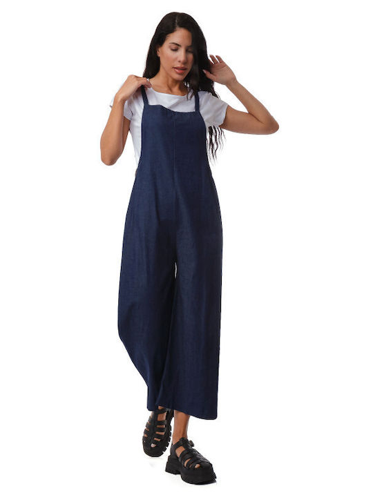 Women's Dark Blue Dungarees