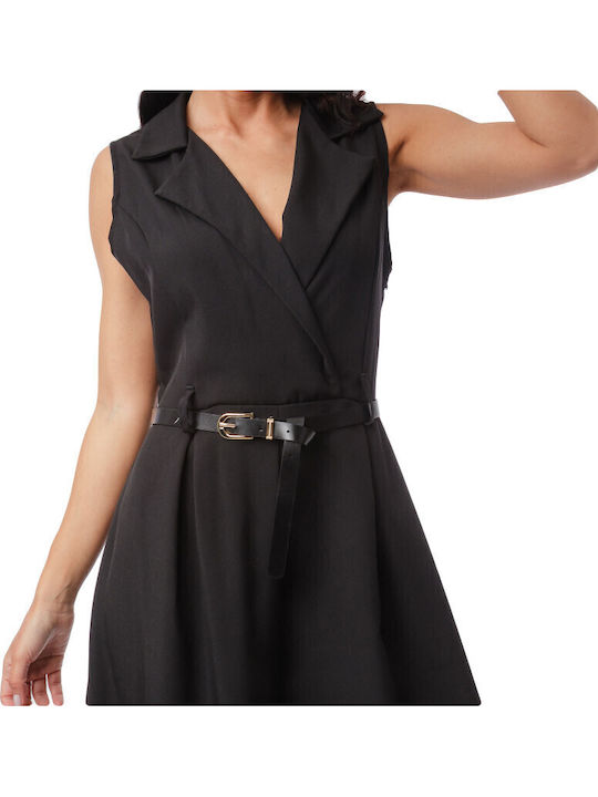 Women's Sleeveless One-piece Jumpsuit Black