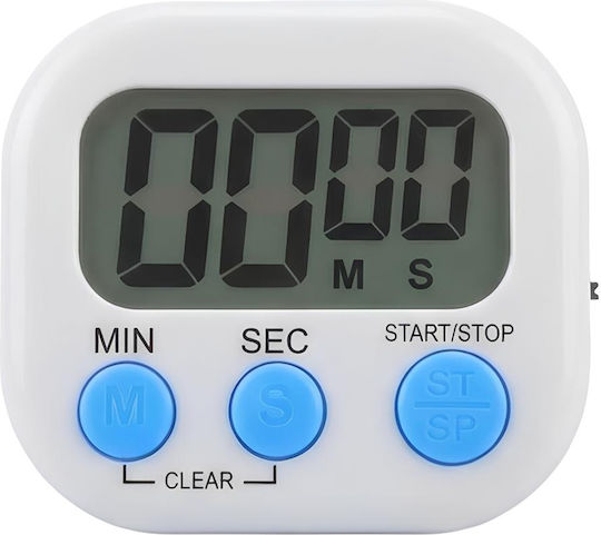 Avizar 100-minute Electronic Magnetic Timer Digital Display White