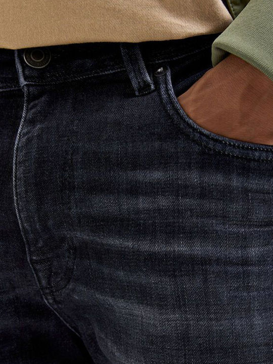 Ανδρικό Παντελόνι Τζιν με Slim Εφαρμογή Dark Grey