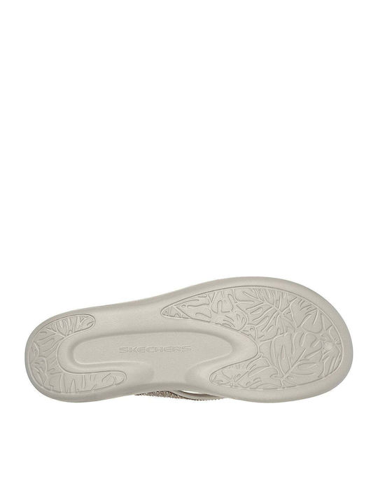 Foamies Glitzy Flip Flops in Beige Colour