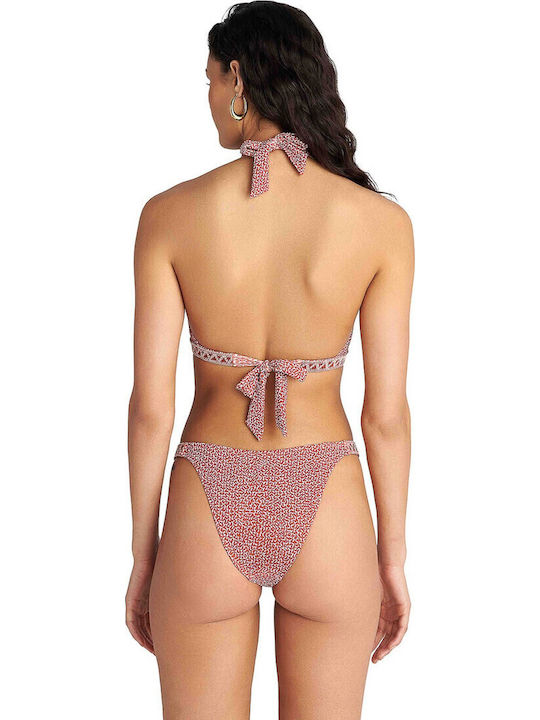 Bikini Τριγωνάκι C Cup με Ενίσχυση Πολύχρωμο