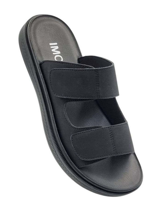 Leather Men's Sandals In Black Colour