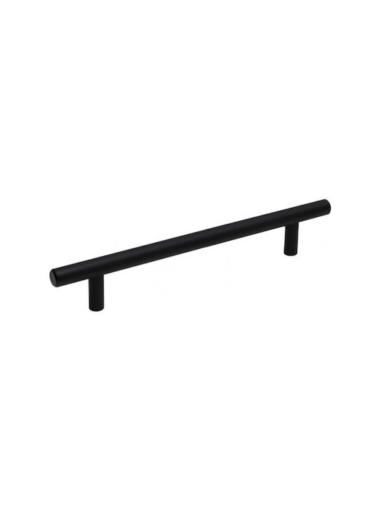 Import Hellas 4797 Handgriff Möbelgriff aus Metallisch Black 220mm (Zentrenabstand 160mm) 4797-20 1Stück