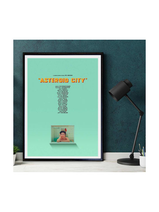 Poster Asteroid City Mv112 40cm X 50cm Λευκή Ξύλινη Κορνίζα