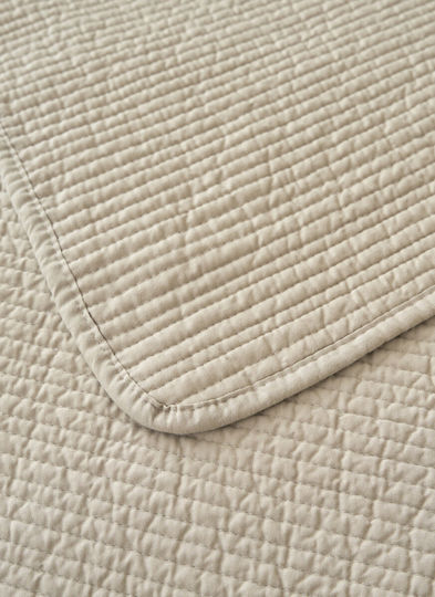 Down Town Home Set Double Coverlets Cotton Ecru 240x260cm 3 Pieces