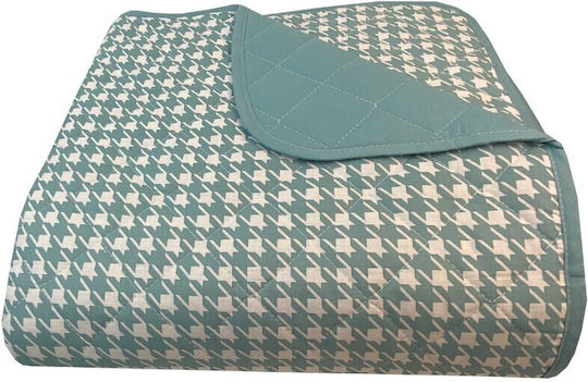 Astron Italy Pied De Poule Υπέρδιπλο Πετρόλ 220x240cm