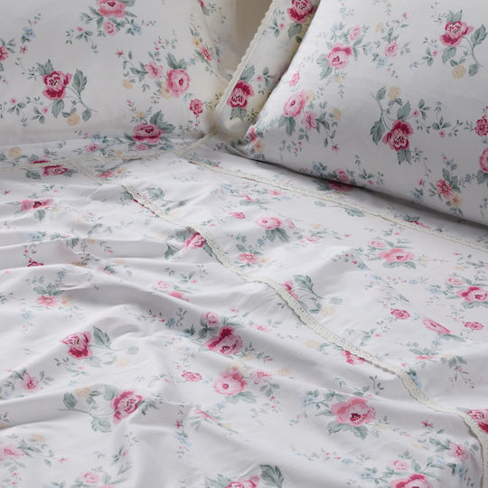 Das Home 1718 Κουβερλί Υπέρδιπλο Βαμβακοσατέν Multicolor 230x240cm
