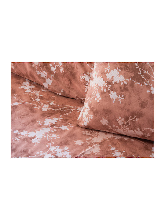 Beauty Home Glory Art 12376 Σετ Κουβερλί Υπέρδιπλο Κεραμιδί 220x240cm 3τμχ