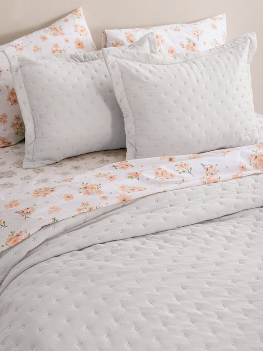 Palamaiki Nico Σετ Κουβερλί King Size Microfiber Ice 260x240cm