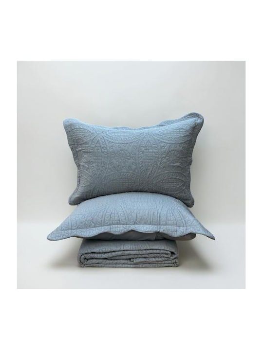 Linea Home Coverlet Set Super King Gray 220x240cm 2 Pieces
