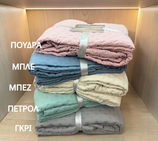 Linea Home Selene Tagesdecke Grau 220x240cm