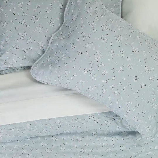 Borea Margot Coverlet Double Polyester Blue 220x240cm