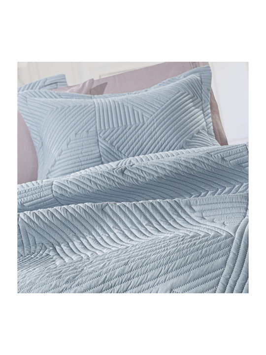 Guy Laroche Ziana Tagesdecken Hälbige Microfiber Denim 180x240cm 2Stücke