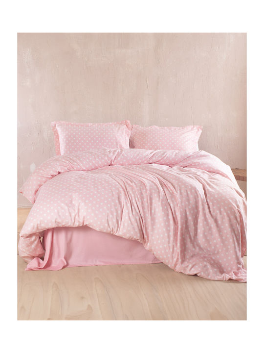 Rythmos Set Coverlets Double Cotton Pink 220x240cm 3 Pieces