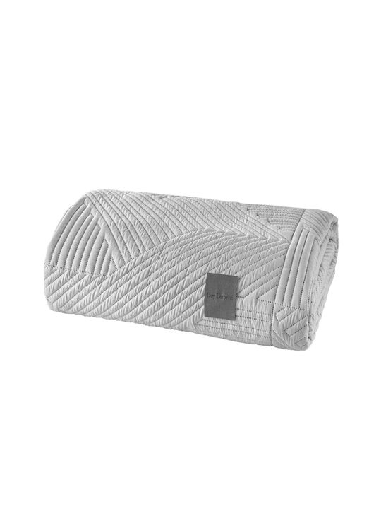 Guy Laroche Ziana Σετ Κουβερλί Ημίδιπλο Microfiber Smoke 180x240cm 2τμχ