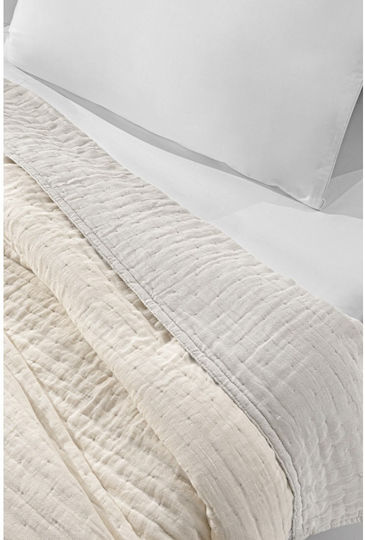 Guy Laroche Must Κουβερλί King Size Βαμβακερό Linen-sand 270x250cm