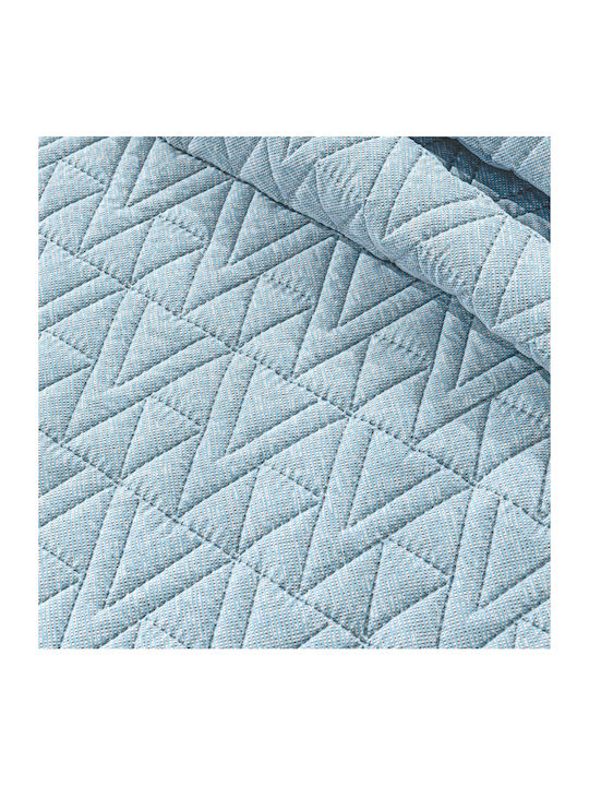 Guy Laroche Kylian Tagesdecken King Size Mikrofaser Denim 250x240cm 2 Stück