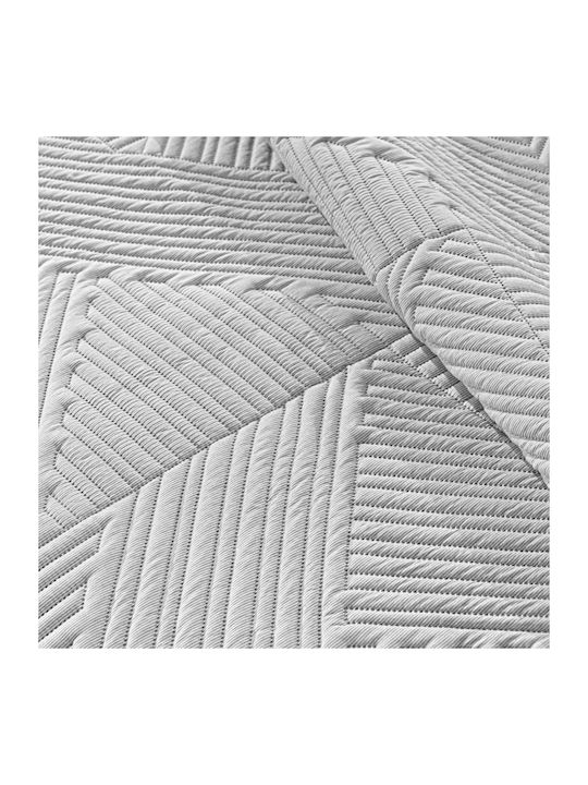 Guy Laroche Ziana Tagesdecken Set Übergröße Mikrofaser Rauch 220x240cm 2Stücke