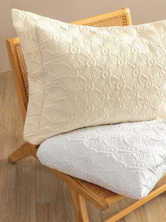 Palamaiki Wed104 Set Coverlets Super King Microfiber White 240x260cm