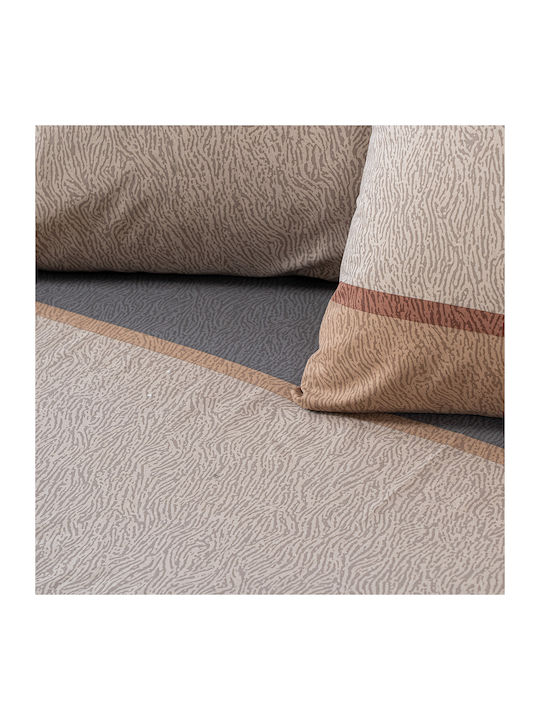 Beauty Home Moments Art 12565 Coverlet Set Single Brown 160x230cm 2 Pieces