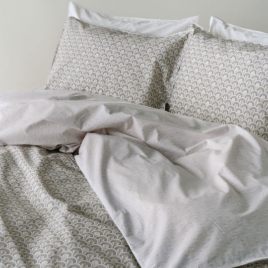 Kentia Nerikomi Coverlet King Size Cotton Brown-Beige-White 270x270cm