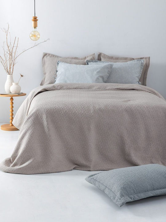 Palamaiki Zoe Κουβέρτα Μονή 170x260εκ. Beige
